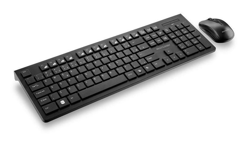 Teclado e Mouse Sem Fio Multilaser Slim 2.4Ghz ABNT 2 TC212 - Kit